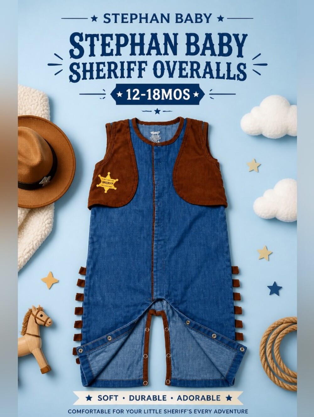 𝐒𝐓𝐄𝐏𝐇𝐀𝐍 𝐁𝐚𝐛𝐲 𝐒𝐡𝐞𝐫𝐢𝐟𝐟  𝐎𝐯𝐞𝐫𝐚𝐥𝐥𝐬 𝟏𝟐-𝟏𝟖𝐦𝐨𝐬.